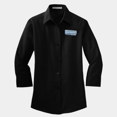 Blue Badger - Women's 3/4 Sleeve Easy Care Shirt Thumbnail